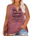 thumbnail image 2 of MOSHU V-Neck Womens Tank Tops Letters Print Country Music Tops for Women, 2 of 6