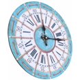 thumbnail image 2 of Reloj de pared de madera, estilo antiguo moderno vintage para pared de cocina de oficina, 2 of 5