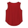 thumbnail image 5 of Ruyang Girls Loose Tank Tops Sleeveless Pleated Crew Neck Tshirts Tops Summer Casual Sport Undershirts Kids Cute Vest Tees, 5 of 6