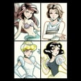 thumbnail image 2 of Men's Disney Anime Princess Sketches Graphic T-Shirt, 2 of 5