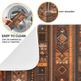 thumbnail image 2 of Yayeee Dish Drying Mat for Kitchen Counter 16"x18" Microfiber Absorbent Pad, Brown Tribal Pattern, 2 of 7