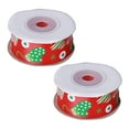 thumbnail image 3 of Christmas Ribbon, Red Craft Ribbon DIY  For Holiday For Party, 3 of 8