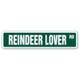 thumbnail image 1 of SignMission SS-Reindeer Lover 4 x 18 in. Reindeer Lover Street Sign, 1 of 1