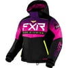 FXR Childs Helium Snowmobile Jacket F.A.S.T. Thermal Warm Black Fuchsia Fade - 6 220402-1091-06