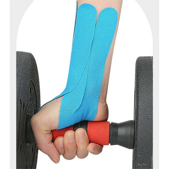 XIRQI Precut Kinesiology Tape for Wrist, 12 Pcs Breathable Elastic Athletic Tape Hand Sports Joint Muscle Tape Patches, Waterproof Kinesiology Recovery Tape Bowling Wrist Support Tapes