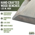 thumbnail image 5 of PIPE DECOR  Live Edge Wood Bench with Authentic Industrial Pipe Legs Riverstone Grey, 5 of 12