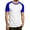 Blue, variant on NinXxx Men's Fashion Casual Short Sleeve Raglan Top Light Blue XXXXL