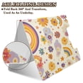 thumbnail image 2 of FORMRS A4 Clipboard Folder with Pen Holder Horizontal Foldable School Office Binder, Beige Retro Rainbow, 2 of 9