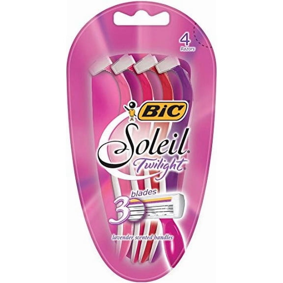 3 Pack - BIC Soleil Twilight Disposable Razor, Women, 4 Each