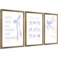 thumbnail image 3 of Coquette wall decor teen girl room purple bow wall art decor posterspirational Bible Verses Bow Wall Deco (unframed), 3 of 6