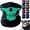 Green, variant on Ghost Skull Balaclava Half Face Mask, Seamless Neck Gaiter Cover for Motorcycle Skiing, Breathable Windproof Bandana for Men Women