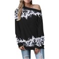 thumbnail image 1 of Blusa de manga larga con estampado de Halloween a la moda para mujer, suéter informal, Tops, sudaderas Fridja  fjkfkj6973, 1 of 5