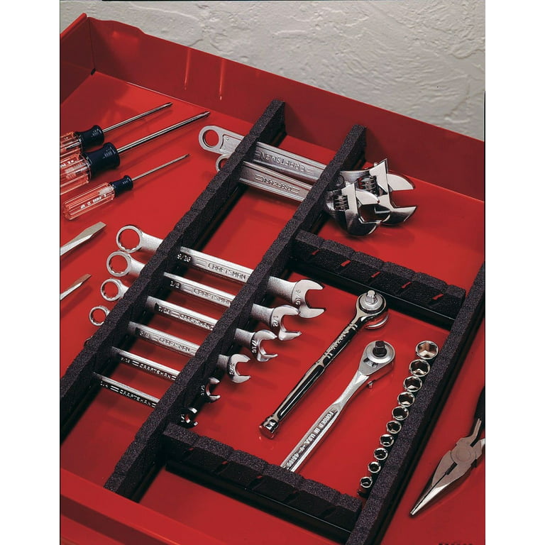 Craftsman Tool Divider System Universal Toolbox Drawer Organizer Slotted  Foam Portion Storage 65397 