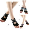 thumbnail image 3 of Soidarity 1 par de calcetines antideslizantes transpirables sin dedos, calcetines portátiles para Yoga, Ballet, Pilates, danza, calcetines Ropa Deportiva, Zapatos Verde S, 3 of 6