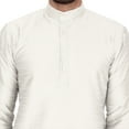 thumbnail image 3 of SKAVIJ Ensemble de Pyjama Kurta pour les Hommes Indiens Robe de Soirée Off-White XL, 3 of 6