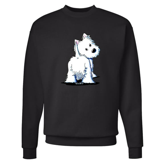Inktastic Fluffybutt Westie Adult Sweatshirt