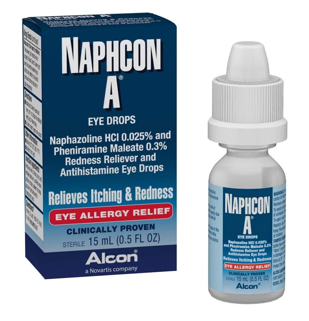 NaphconA Eye Drops, 15mL, NaphconA is a decongestant and