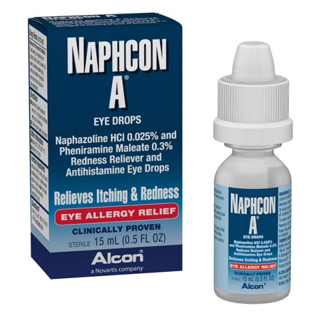 Naphcon-A Eye Drops, 15-mL, Naphcon-A is a decongestant ...