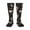 3 Black, variant on Jumping Skull Thigh High Socks Extra Long Stretchy Sock Women Over Knee High Opaque Stocking Daily Wear
