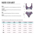thumbnail image 2 of Kdxio Skull Daisy Print Women's 2 Piece High Waisted Wrap Spaghetti Strap Summer Swimsuit Bikini Set-Medium, 2 of 5