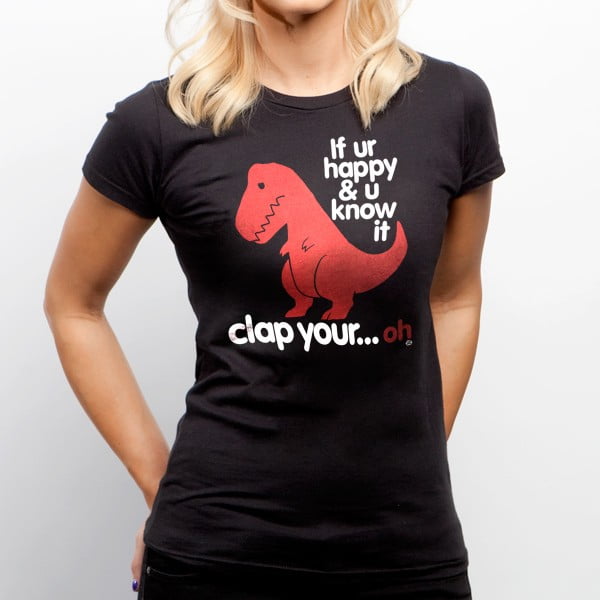 Girls Sad T-Rex Tee - Walmart.com