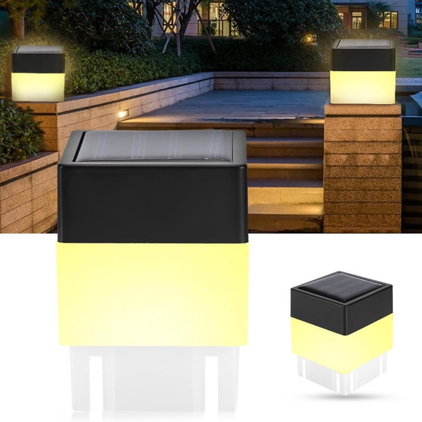Lámpara de camino con energía solar, lámpara LED cuadrada con energía solar, luz LED con energía solar, diseño exquisito