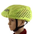 thumbnail image 4 of Helmet Cover Dust Proof Reflective Polyester Fiber Portable Waterproof Helmet Water Cover Fluorescent Green, 4 of 9