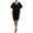 black, variant on Ralph Lauren Womens Pranang Bell Sweater Dress, Black, Large