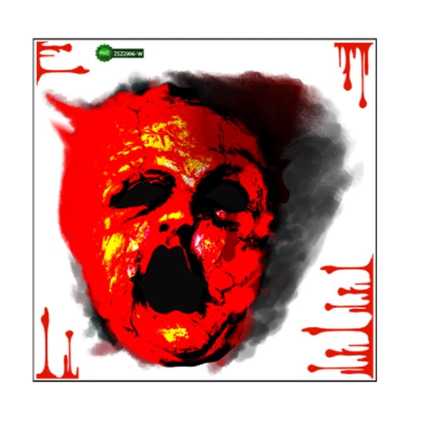 Yuarrent Pegatinas decorativas, pegatina autoadhesiva para pared, calcomanía para ventana, adhesivo electrostático impermeable, fiesta de Halloween para Kits de decoración para fiestas Tipo 1 Yuarrent HA068233-01
