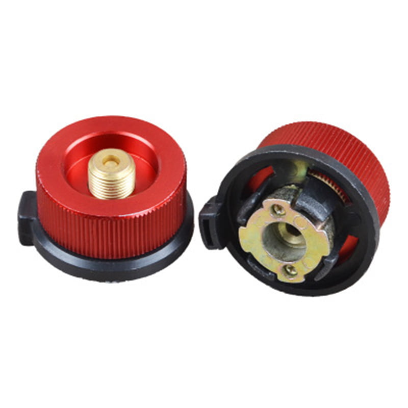 Camping Stove Adapter Gas Conversion Head Adapter for Butane Canister to Screw Gas Cartridge Piston Adapter 1PC 