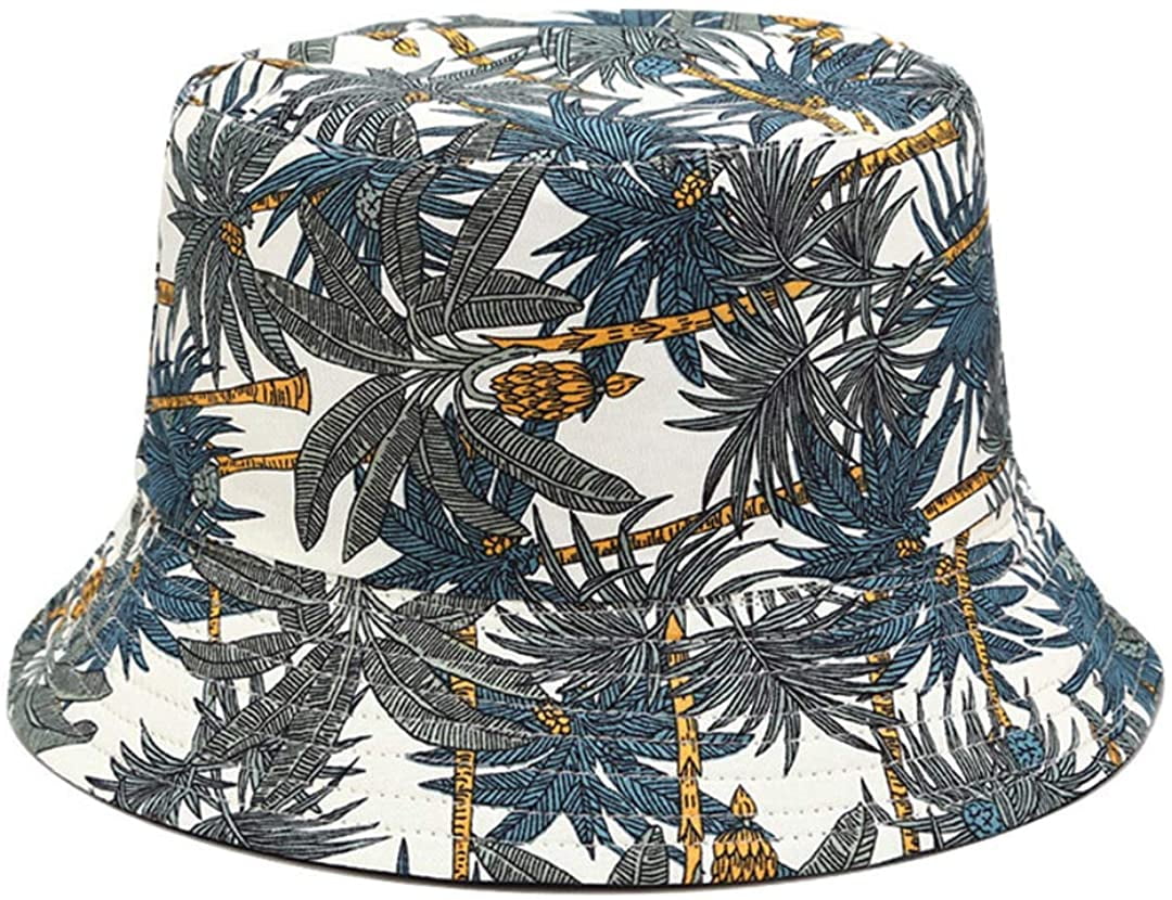Tropical Bucket Hat Coconut Tree Print 