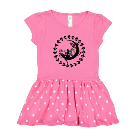 

Inktastic Fairy Silhouette Moon Gift Toddler Girl Dress