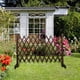 thumbnail image 3 of Puerta de madera para perros, ajustable y retráctil, para valla de mascotas, ajustable a diferentes anchos. 190cmx90cm Marrón, 3 of 9
