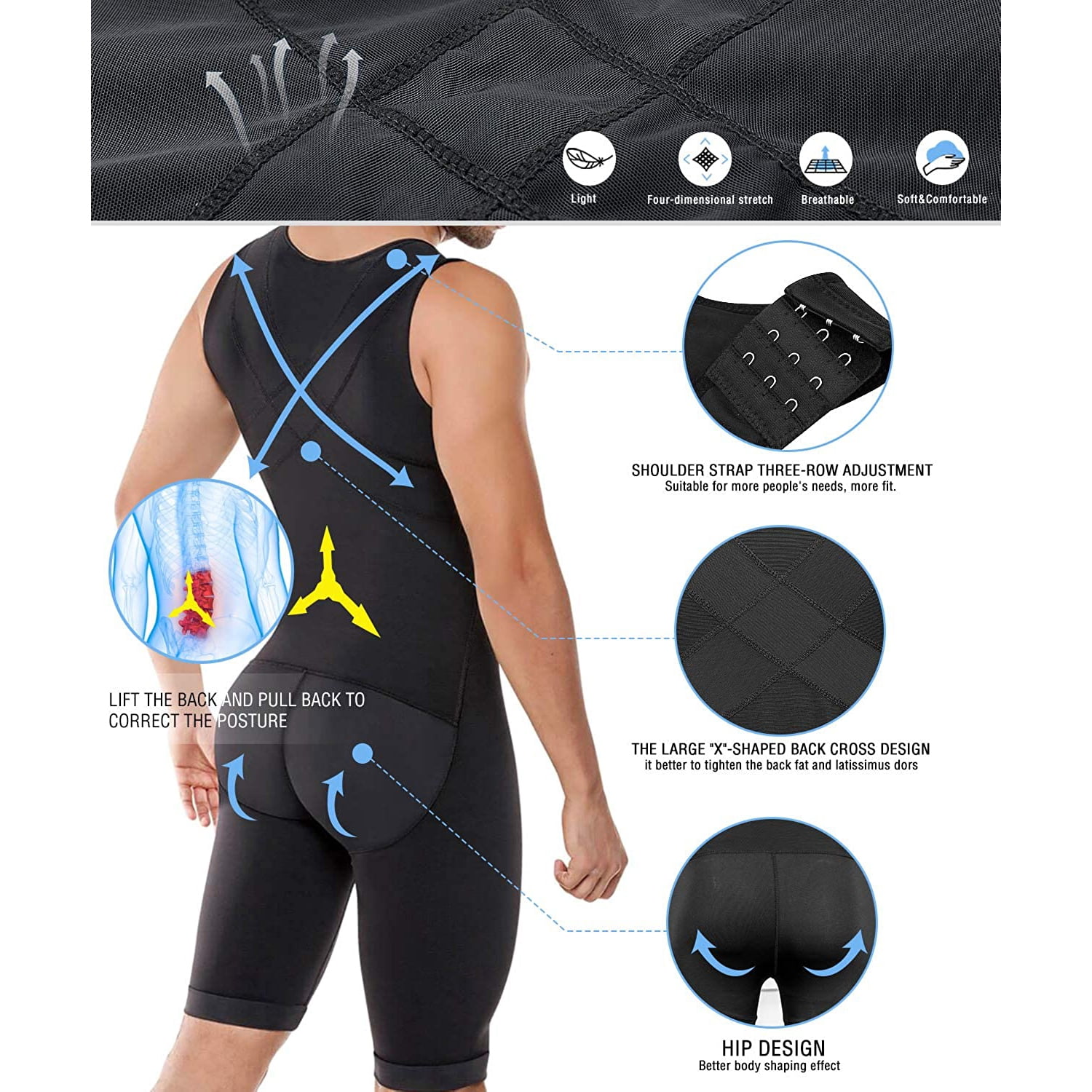 Faja Colombiana para Hombre Post-Surgical Compression Girdle for