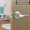 thumbnail image 2 of EcoNesxp Poignée de Porte Intérieure Européenne style Vague Gauche Serrure 5 Pcs, 2 of 5
