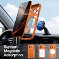 thumbnail image 5 of JETech Case for iPhone 17 Pro 6.3-Inch with Built-in Tempered Glass Screen Protector and Camera Control Button, Compatible with MagSafe (Orange), 5 of 6