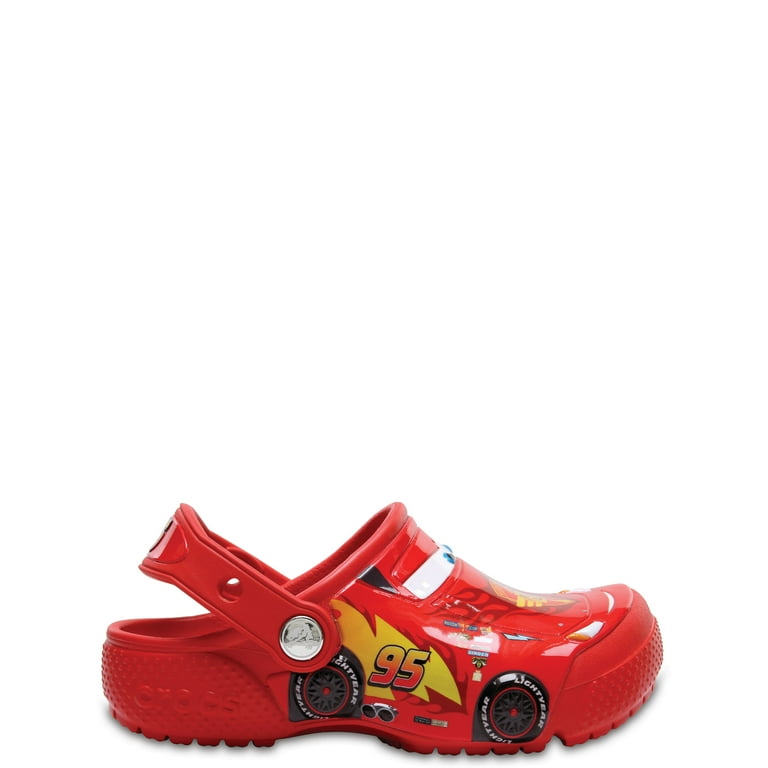 Lightning McQueen Crocs Clog Size 10 Multicolored, Light-up, Brand-New