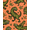 Orange, Pattern 3, variant on ODIKA 4'x6' Machine Washable Non-Slip Area Rug, Cartoon Sauropods Roaming Prehistoric Valley with Sunrise and Misty Hills High Traffic Rug, Green, 420424