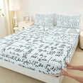 thumbnail image 3 of Manfei Maths Bed Sheets,Geometric Mathematical Themed King Sheets,Kids Educational Sheet Set For Girls Boys,Breathable Home Decor,4pcs, 3 of 7