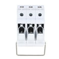 thumbnail image 2 of Unique Bargains DIN Rail Mount Fuse Holder 3 Pole RT18-32 10mmx38mm w Indicator Light Gray, 2 of 3