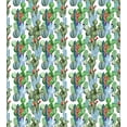 thumbnail image 3 of Cactus Duvet Cover Set, Hawaiian Summer Inspired Pattern Blossoms with Botany Theme Watercolors Tropics, Decorative 3 Piece Bedding Set with 2 Pillow Shams, King Size, Multicolor, by Ambesonne, 3 of 3