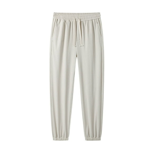 toraway Black Casual Pants Men Baggy Men's Casual Fashion Pants Sweatpants XXL
