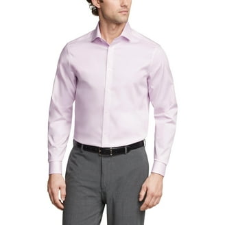 Calvin Klein Men's Slim Fit Performance Dress Shirt,Burgundy Check,Sz 15.5  32/33 - Walmart.com