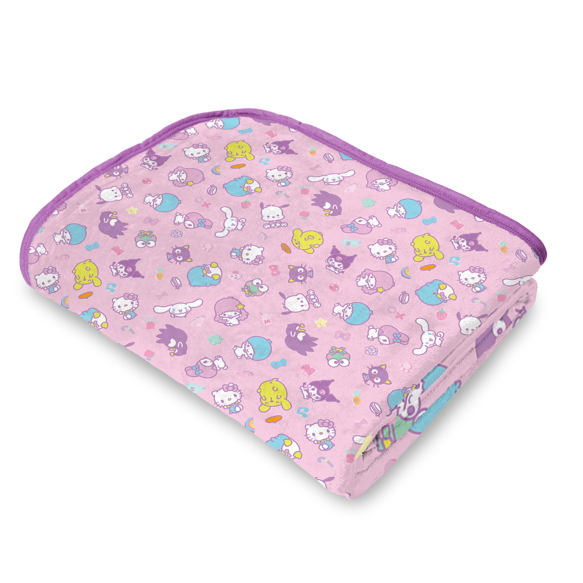 Hello Kitty Dreamy Drop Cloud Throw Blanket 90x90 inches