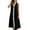 Black, variant on Women's Dress Sleeveless V Neck Lady Spring Summer Loose Fitting Casual Lace Dress Blue M
