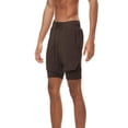 thumbnail image 3 of LYMAYTER Sports Shorts for Men's Double Layer Color Breathable Matching Shorts M-5XL, 3 of 8