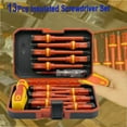 thumbnail image 4 of 12-in-1 Magnetic Insulated Screwdriver Set - 1000V Voltage Proof Slotted Tools for Electricians, 4 of 11