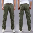 thumbnail image 5 of Pantalones rectos para hombre, pantalones cargo para hombre, holgados, casuales, estéticos, nuevos, de calle, sueltos, emo, Y2k, vintage, de diseñador, de alta calidad, baratos, 5 of 5