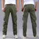 thumbnail image 5 of Pantalones rectos para hombre, pantalones cargo para hombre, holgados, casuales, estéticos, nuevos, de calle, sueltos, emo, Y2k, vintage, de diseñador, de alta calidad, baratos, 5 of 5