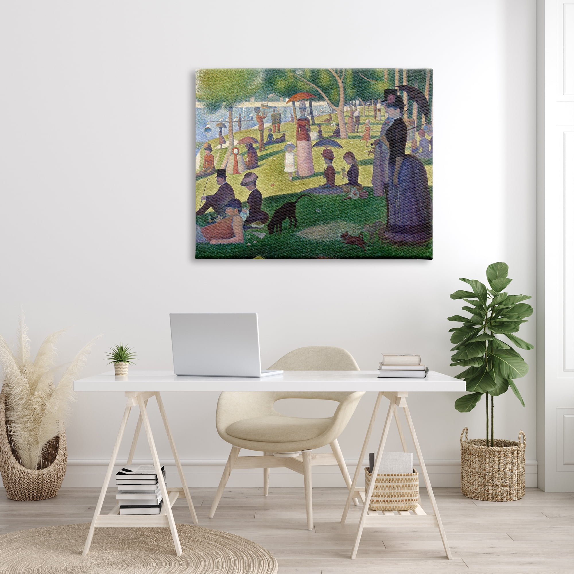Stupell Industries Sunday on La Grande Jatte Georges Seurat Classic Painting Painting Gallery Wrapped Canvas Print Wall Art, Design by one1000paintings